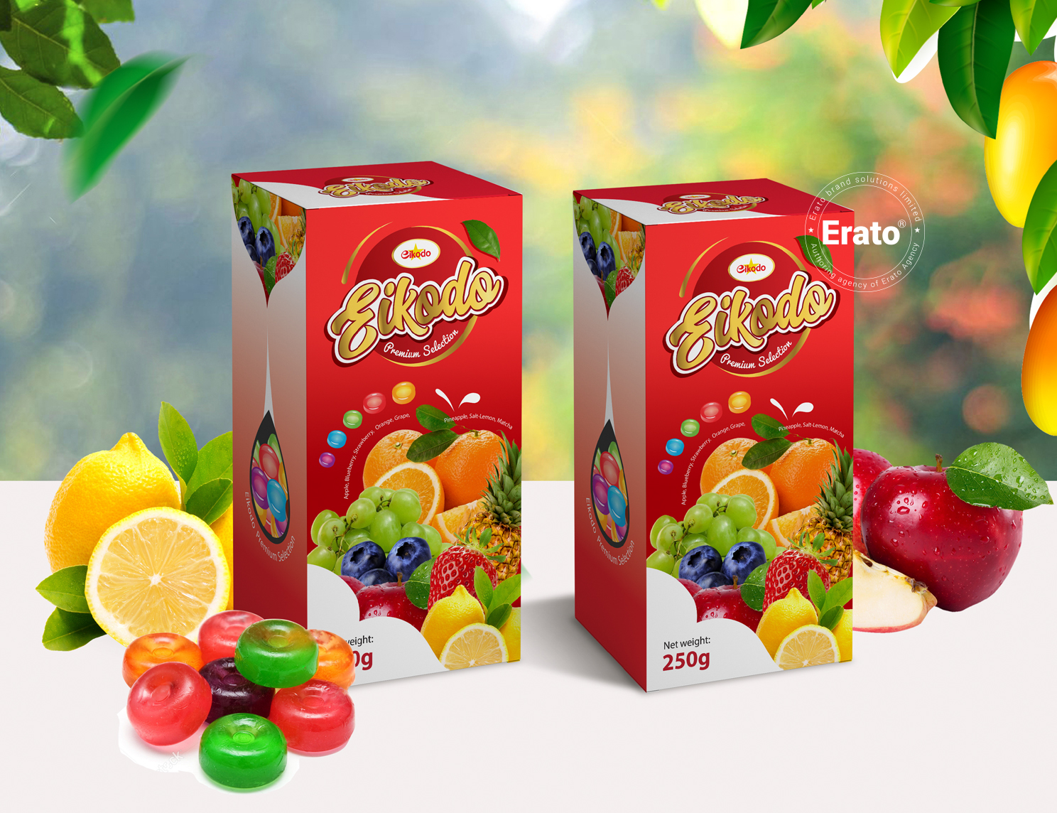 THIẾT KẾ BAO BÌ KẸO CỨNG NHÃN HIỆU EIKODO