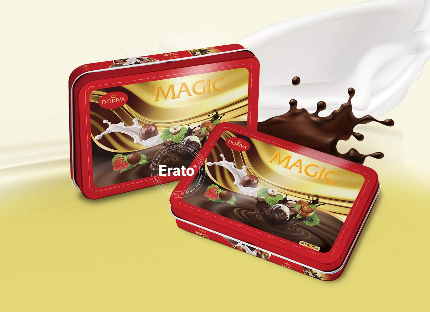 THIẾT KÉ BAO BÌ KẸO SOCOLATE CAO CẤP THƯƠNG HIỆU MAGIC