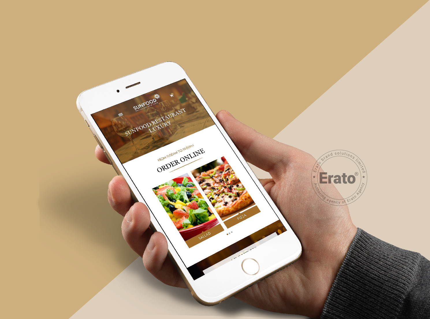 THIẾT KẾ WEBSITE NHÀ HÀNG SUNFOOD