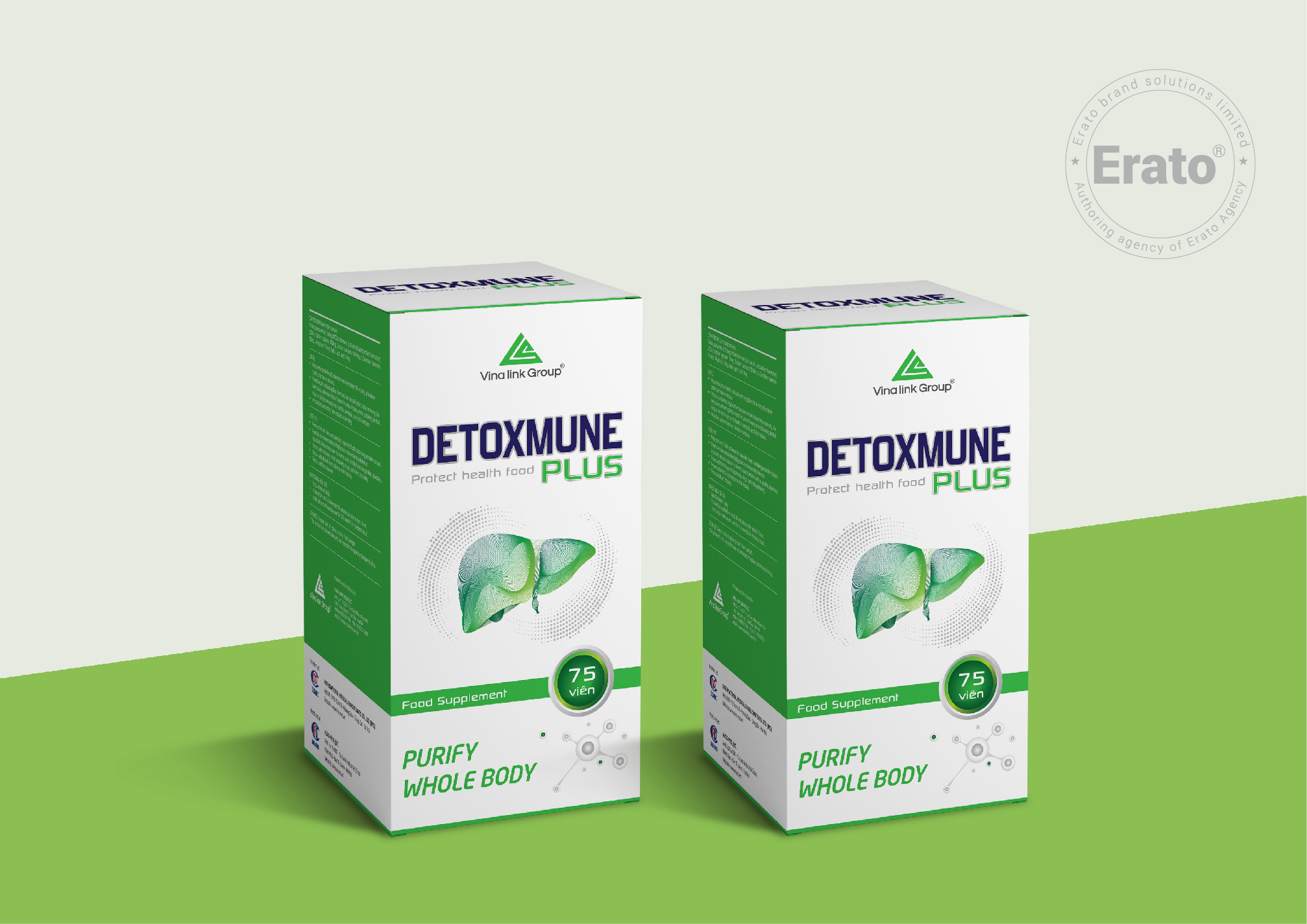 THIẾT KẾ BAO BÌ SẢN PHẨM CHỨC NĂNG BỔ GAN DETOXMUNE